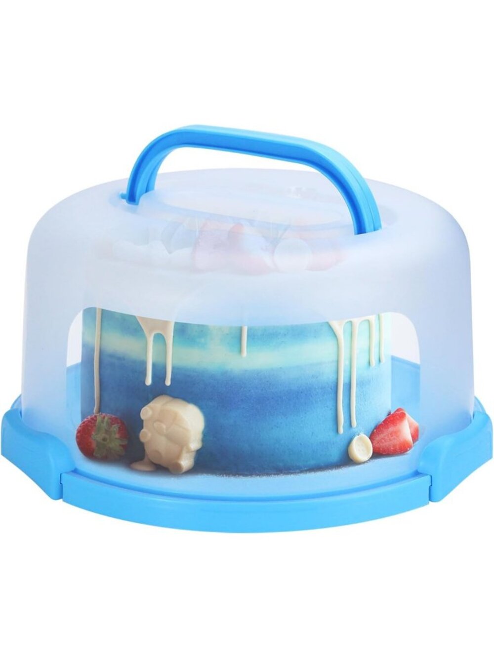 10'' Cake Carrier with Lid & Handle, Secure Storage Container for Easy Transport